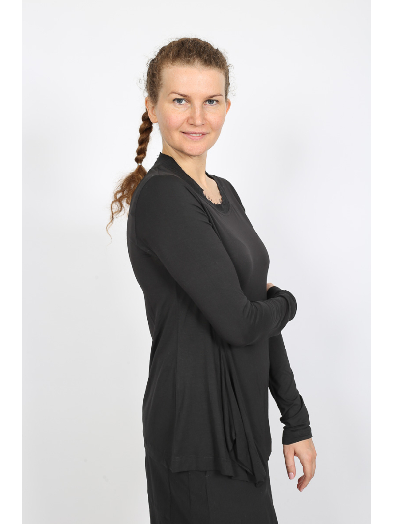 Rundholz - Rundholz Elegant longsleeve T-shirt made of modal silk - 2251700502