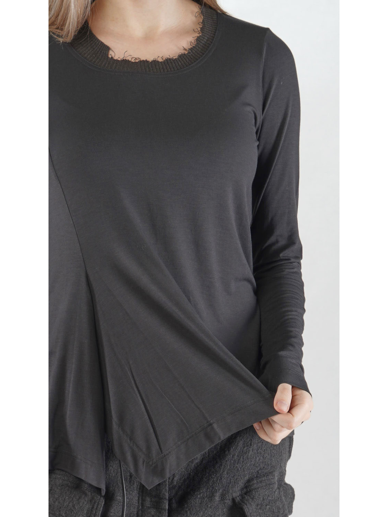 Rundholz - Rundholz Elegant longsleeve T-shirt made of modal silk - 2251700502