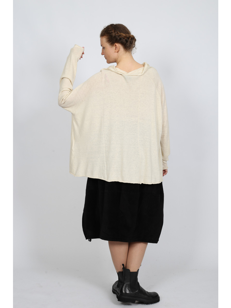 Rundholz - Rundholz Pullover aus Hanf und Baumwolle mit Streifenapplikation - 2251740702