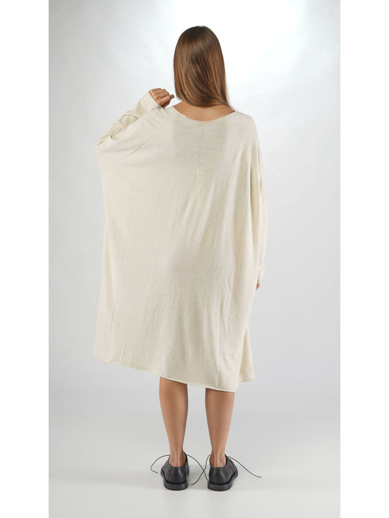 Rundholz - Gerade weite Baumwoll Hanf mix Stricktunika - 2251747004