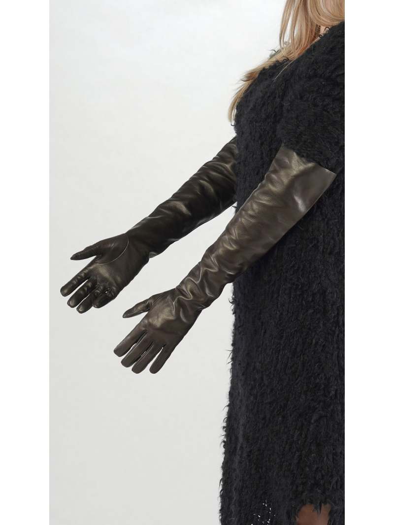 Rundholz - Lange Lammleder Handschuhe - 2251802002