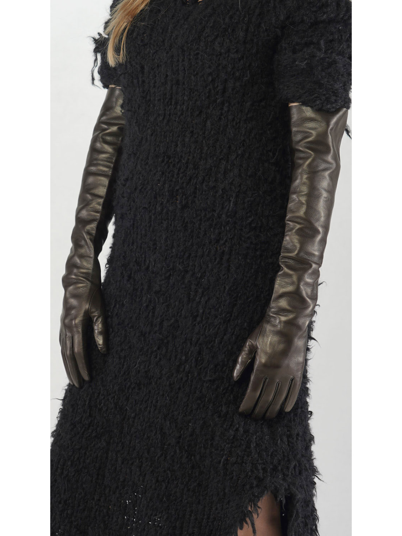 Rundholz - Lange Lammleder Handschuhe - 2251802002