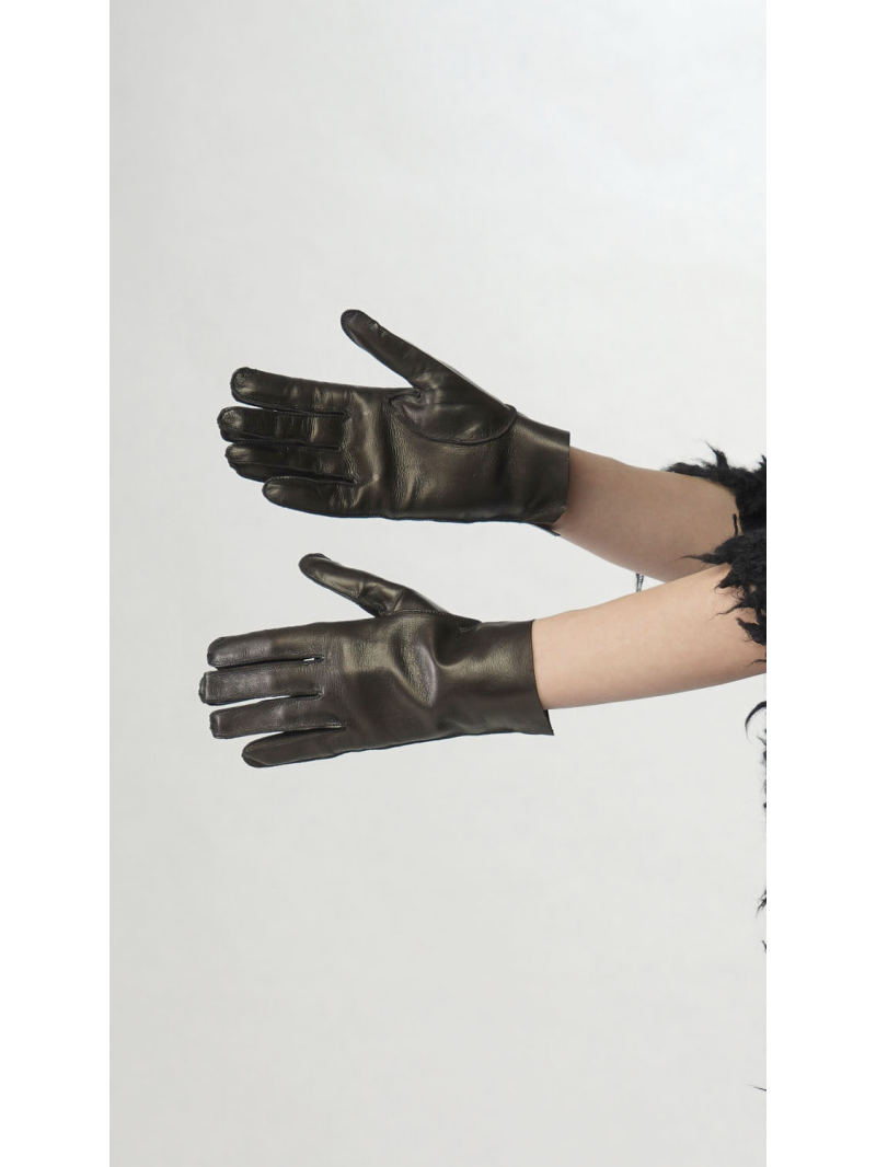 Rundholz - Kurze Lammleder Handschuhe - 2251802003