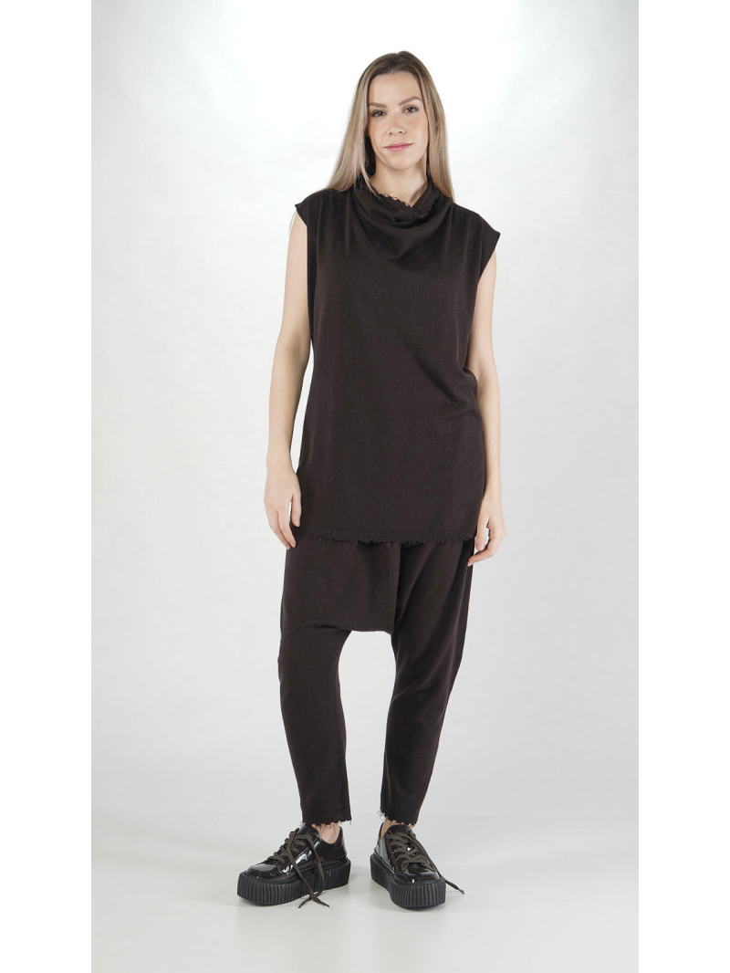 Rundholz - Tailliertes Leinen Woll Stricktop - 2251847406