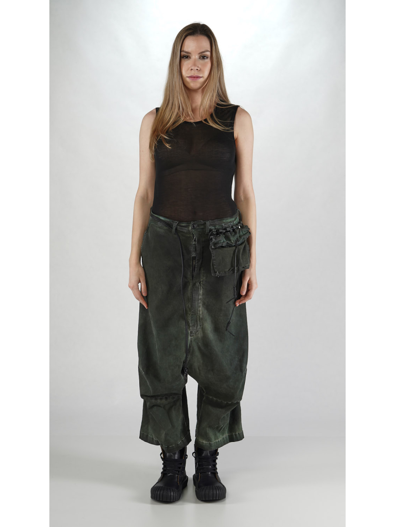 Rundholz DIP - Weite Bicolor Stretch Denim Hose - 2252060103