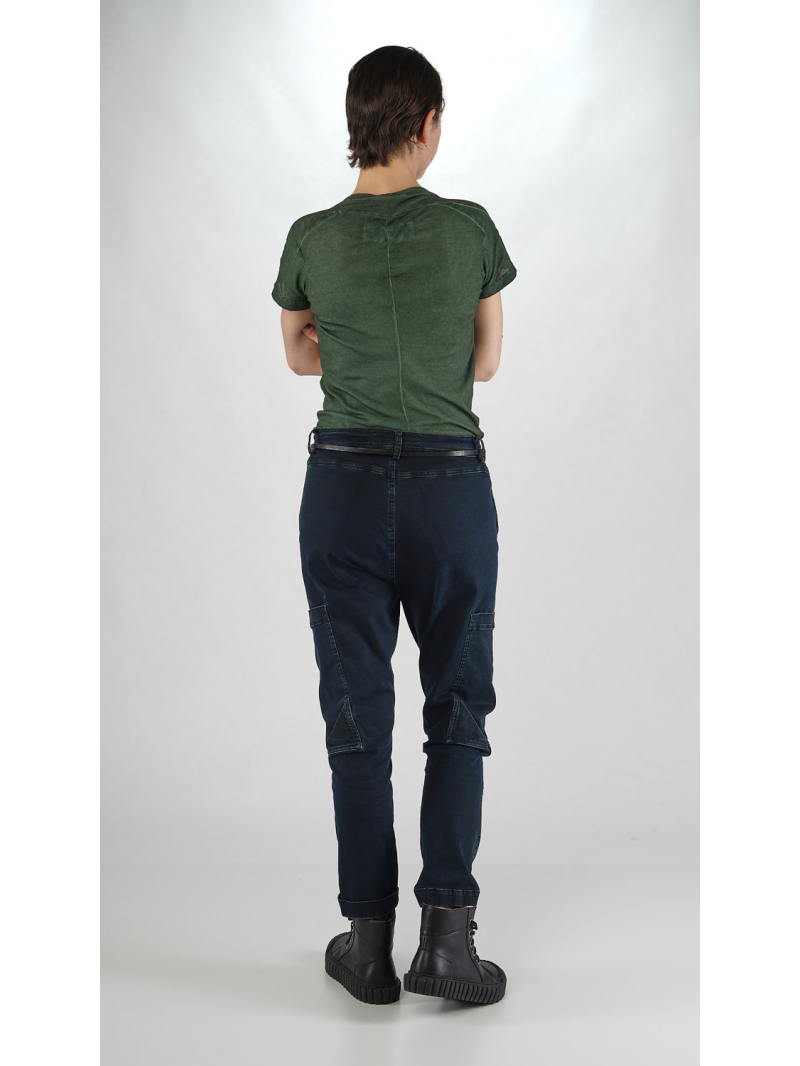 Rundholz DIP - Schmale Bicolor Stretch Denim Hose - 2252060111