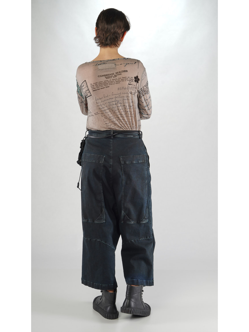 Rundholz DIP - Weite Bicolor Stretch Denim Hose - 2252060113