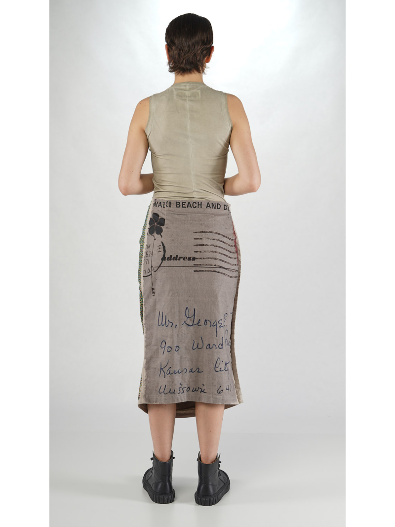 Rundholz DIP - Bananenförmiger Baumwoll Stretch Rock - 2252110307