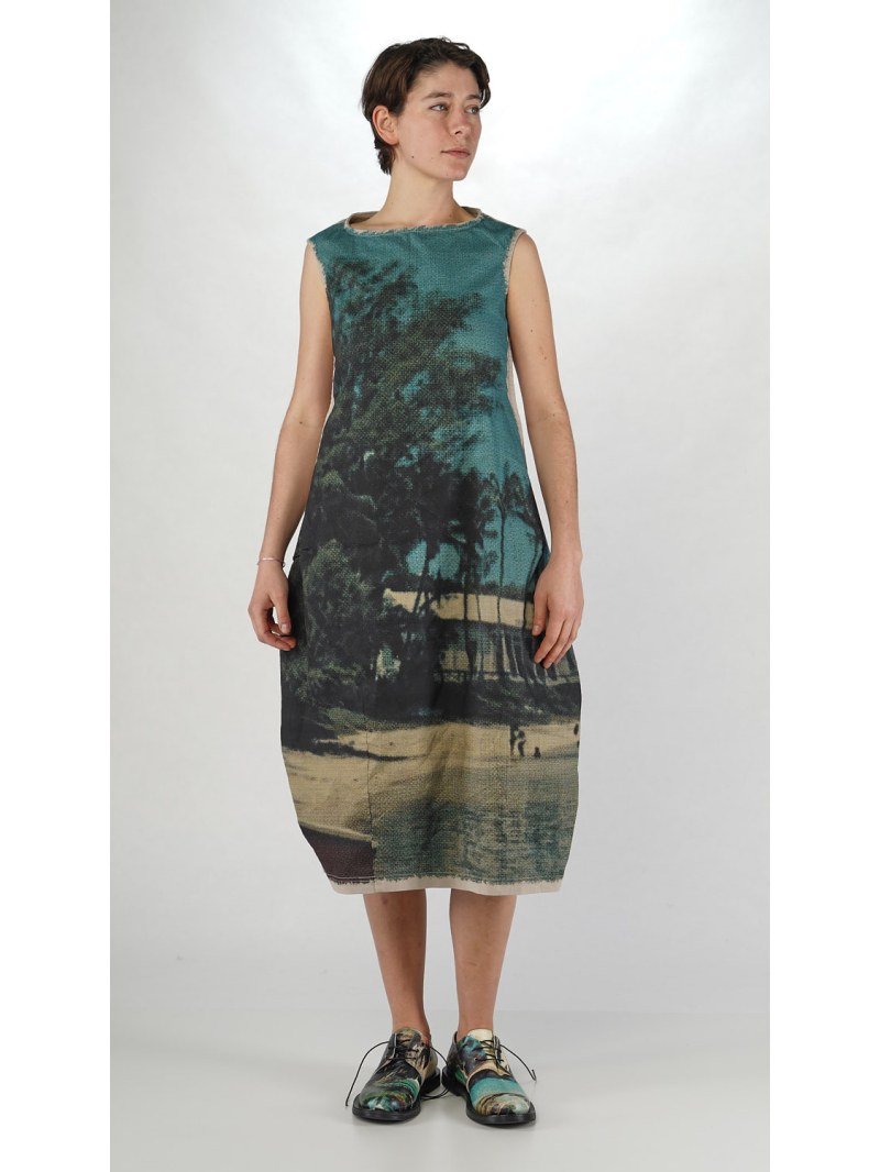 Rundholz DIP - Ausgestelltes Baumwoll Stretch Kleid - 2252110909