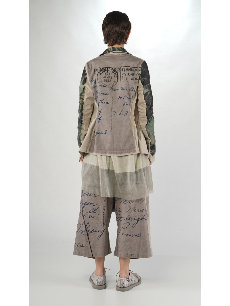 Rundholz DIP - Bananenförmige Baumwoll Stretch Jacke - 2252111112