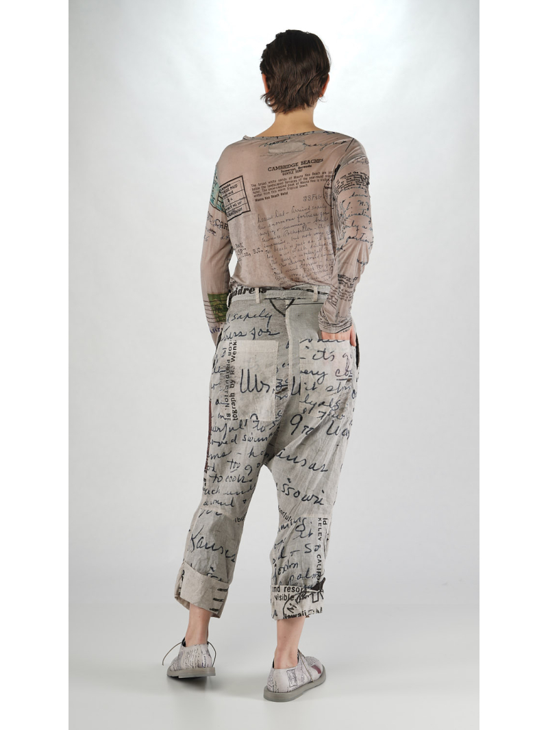 Rundholz DIP - Baumwoll voile Hose mit tiefer Schritthöhe - 2252170104