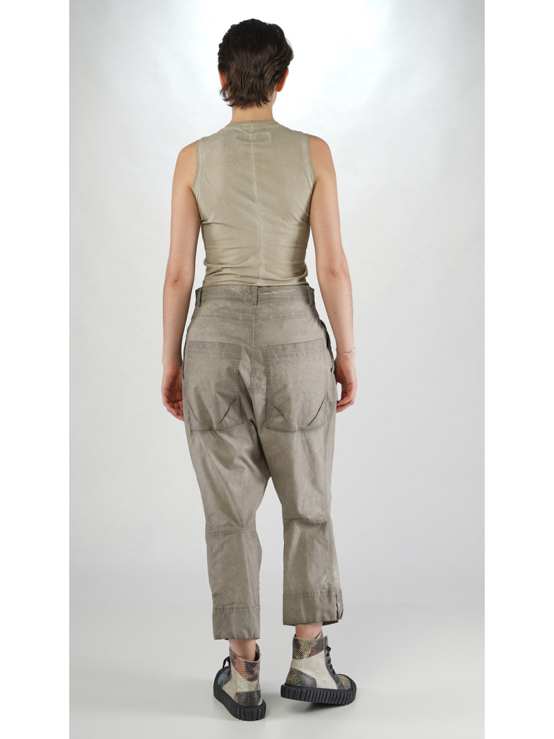 Rundholz DIP - Knöchellange Bicolor Baumwollstretch Hose - 2252190107