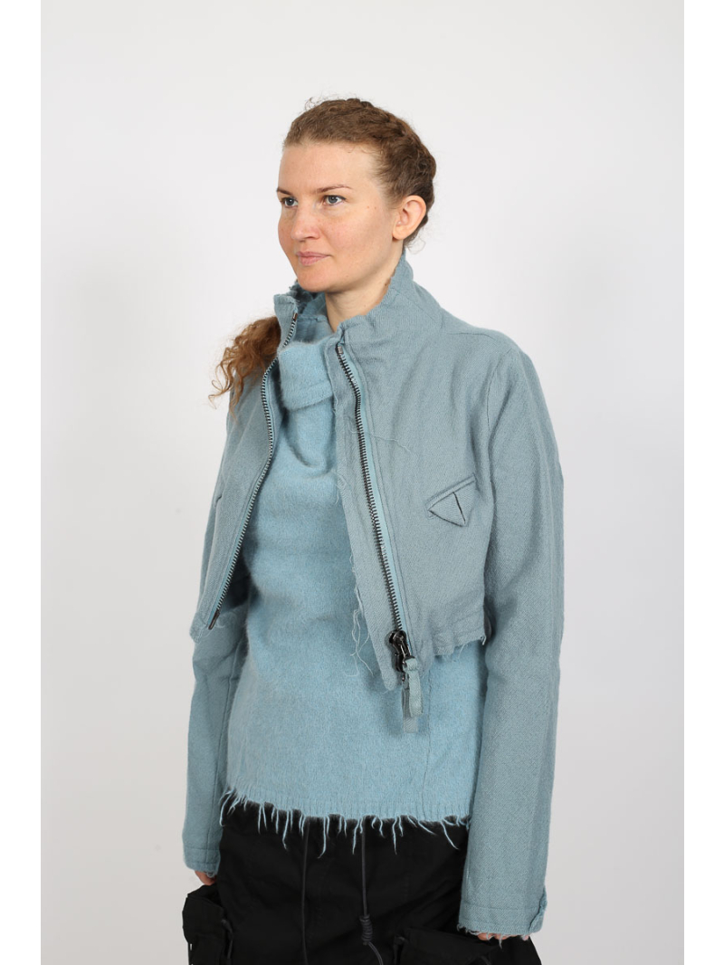 Rundholz DIP - Wolljacke mit Reißverschluss und besonderen Nähten - 2252211103