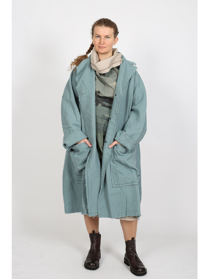 Rundholz DIP - Oversize-Wollmantel mit Reverskragen und Knopfleiste - 2252211206