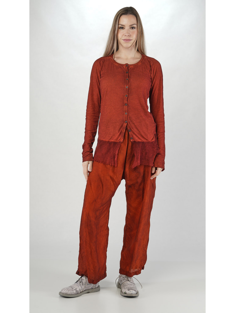 Rundholz DIP - Taillierte Baumwolljacke mit Knopfleiste und Meshkante - 2252341106