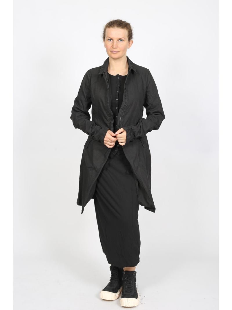 Rundholz DIP - Taillierte Baumwolljacke mit Knopfleiste und Meshkante - 2252341106