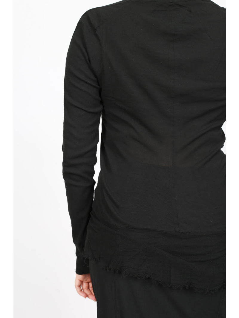 Rundholz DIP - Taillierte Baumwolljacke mit Knopfleiste und Meshkante - 2252341106