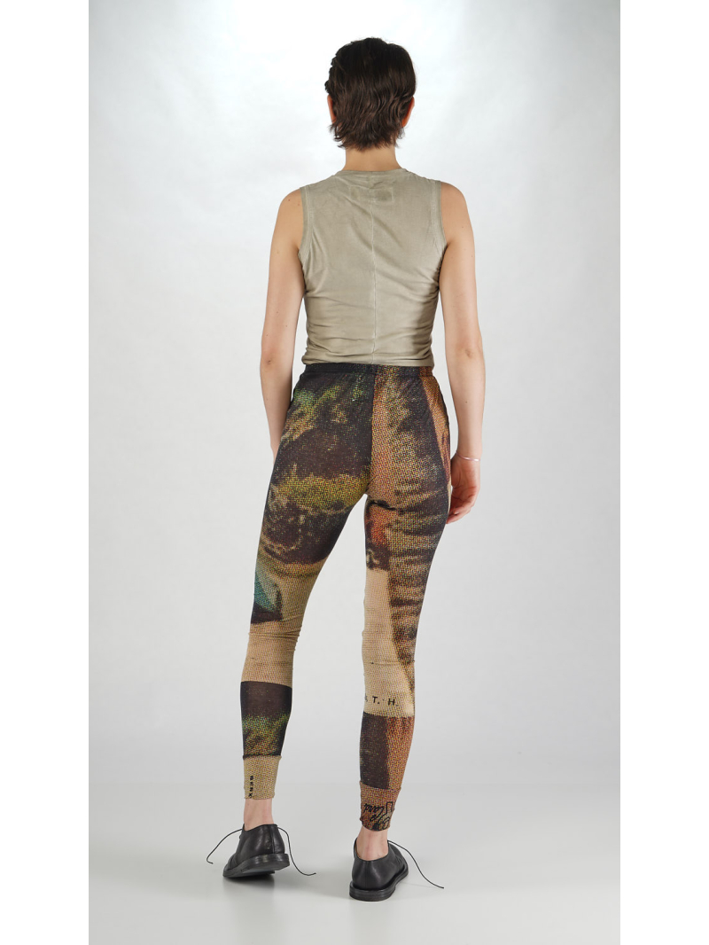 Rundholz DIP - Lyocell Seiden Jersey Leggings mit Allover Druck - 2252420201