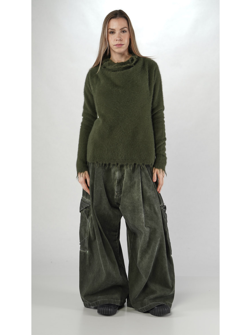 Rundholz DIP -  taillierter Pullover aus Fuchshaar-Seide - 2252440701