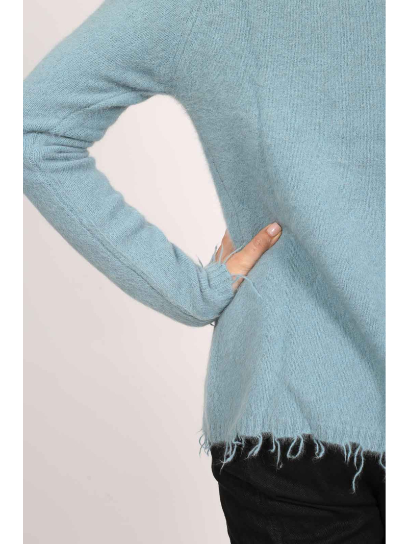 Rundholz DIP -  taillierter Pullover aus Fuchshaar-Seide - 2252440701