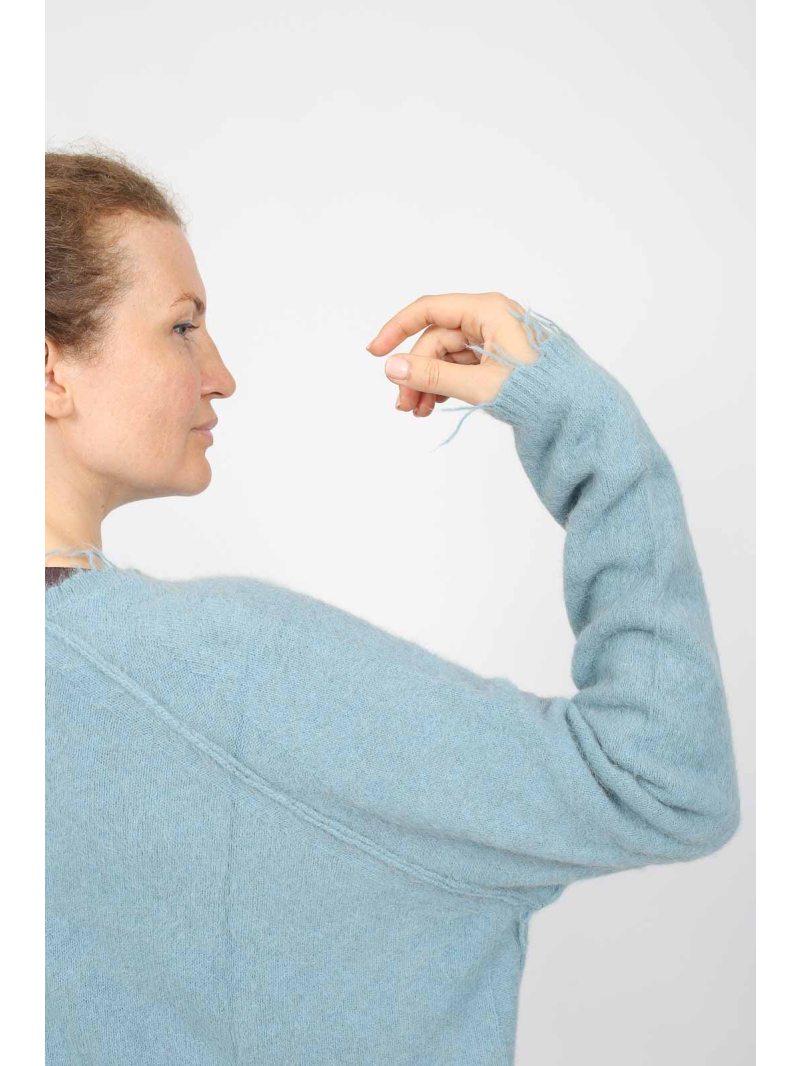 Rundholz DIP -  ausgestellter Pullover aus edlem Fuchshaar - 2252440703