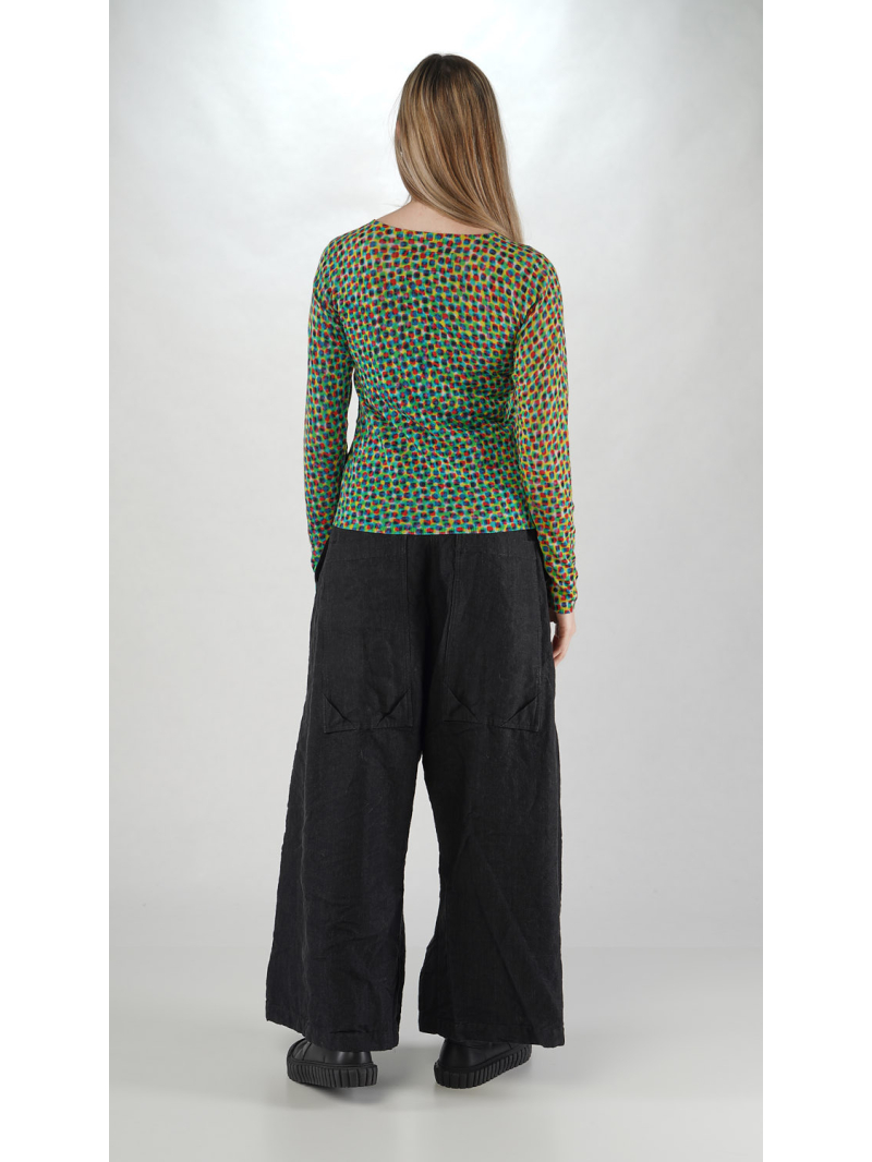 Rundholz DIP - Baumwoll Leinen Pullover mit Platziertem 3d Druck - 2252450701