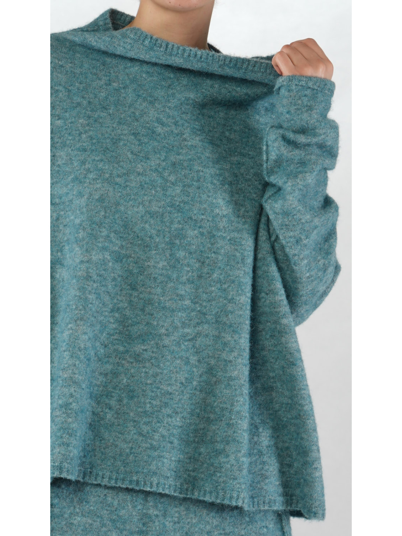 Rundholz DIP - Weiter Alpaka Woll Pullover - 2252460702