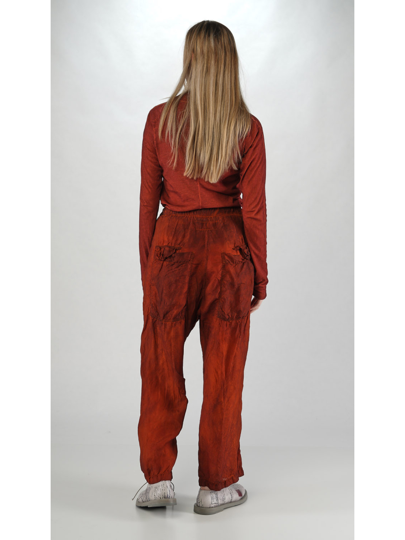 Rundholz DIP - Bicolore Cupro Hose mit Lässiger Schritthöhe - 2252470101