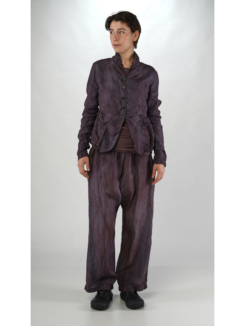 Rundholz DIP - Schmale Bicolor Cupro Jacke - 2252471105