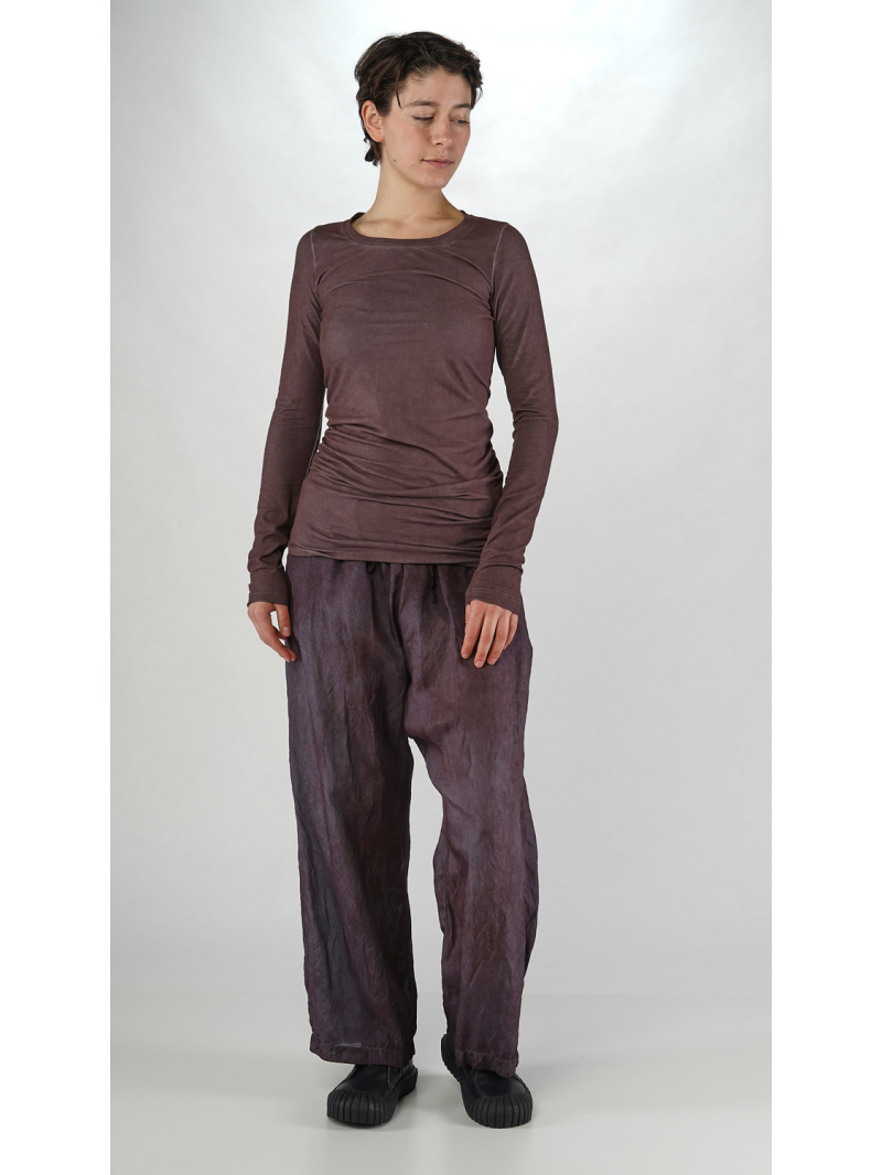 Rundholz DIP - Elegantes tailliertes Langarm-T-Shirt aus Baumwolle - 2252560507