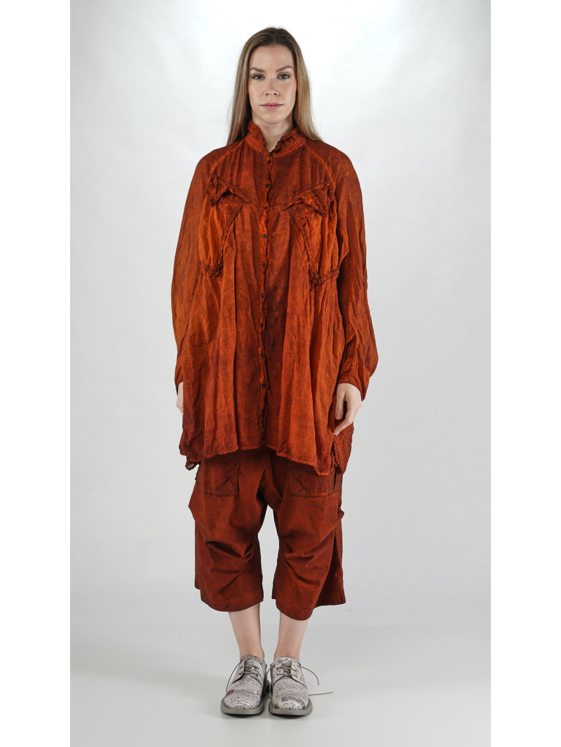 Rundholz DIP - Oversize Bicolor Voile Kleid mit Knöpfen - 2252580903