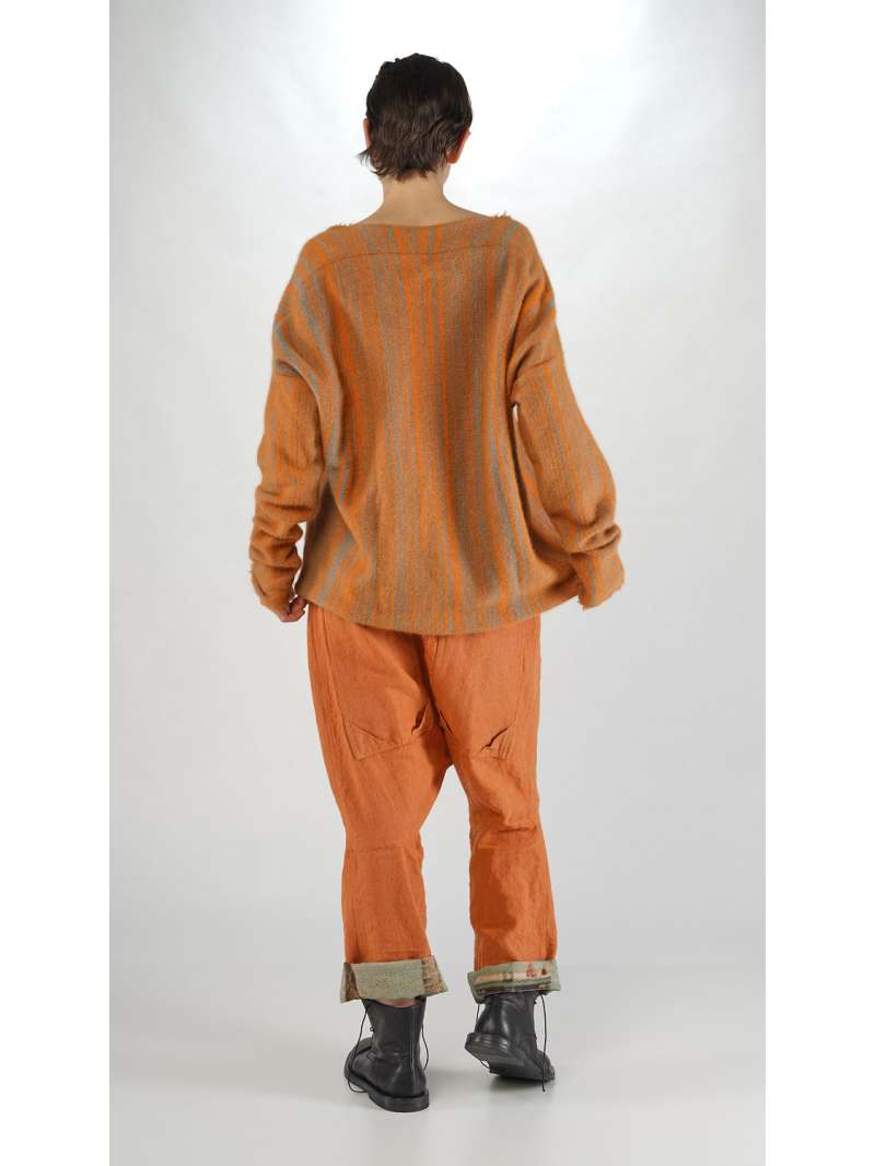 Rundholz DIP - Zweifarbiger Woll mix Pullover - 2252590701