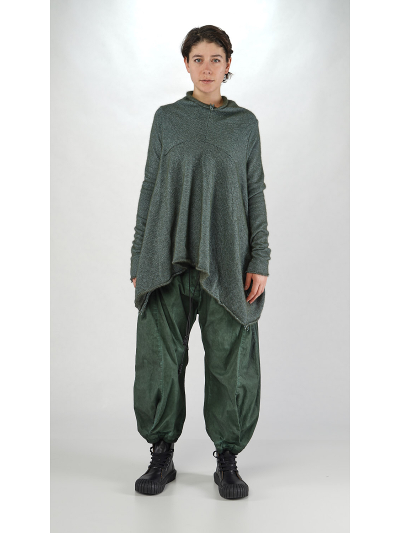 Rundholz DIP - Zweifarbiger Asymmetrischer Woll mix Pullover - 2252590703