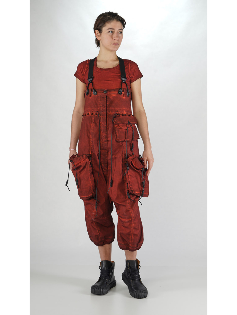 Rundholz DIP - Bicolor Ultra High Waist Twill Hose mit Hosenträgern - 2252600110