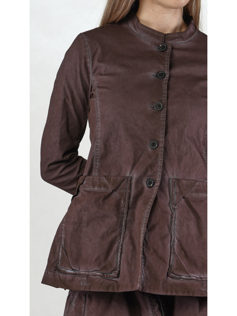 Rundholz DIP - Gerade Schmale Bicolor Twill Jacke - 2252601114