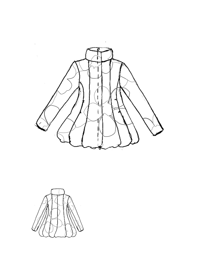 Rundholz Black Label - Ausgestellte Nylon Jacke - 2253191104