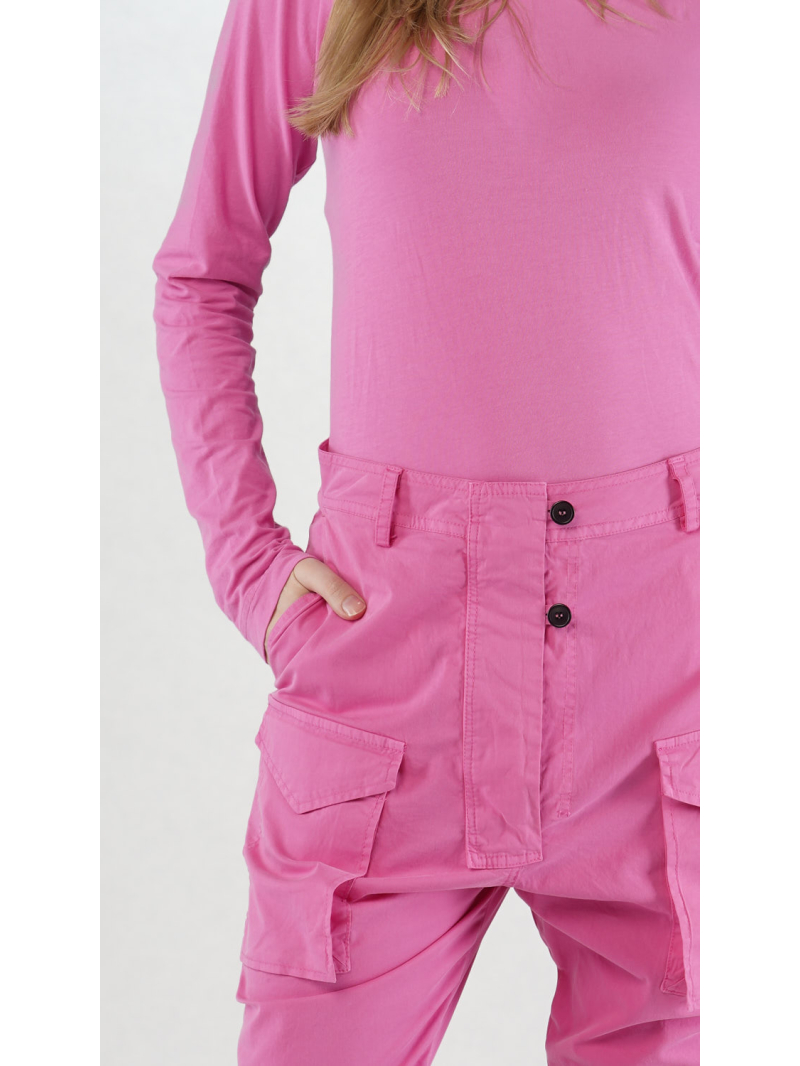 Rundholz Black Label - Tulpenförmige Baumwollstretch Hose - 2253200107