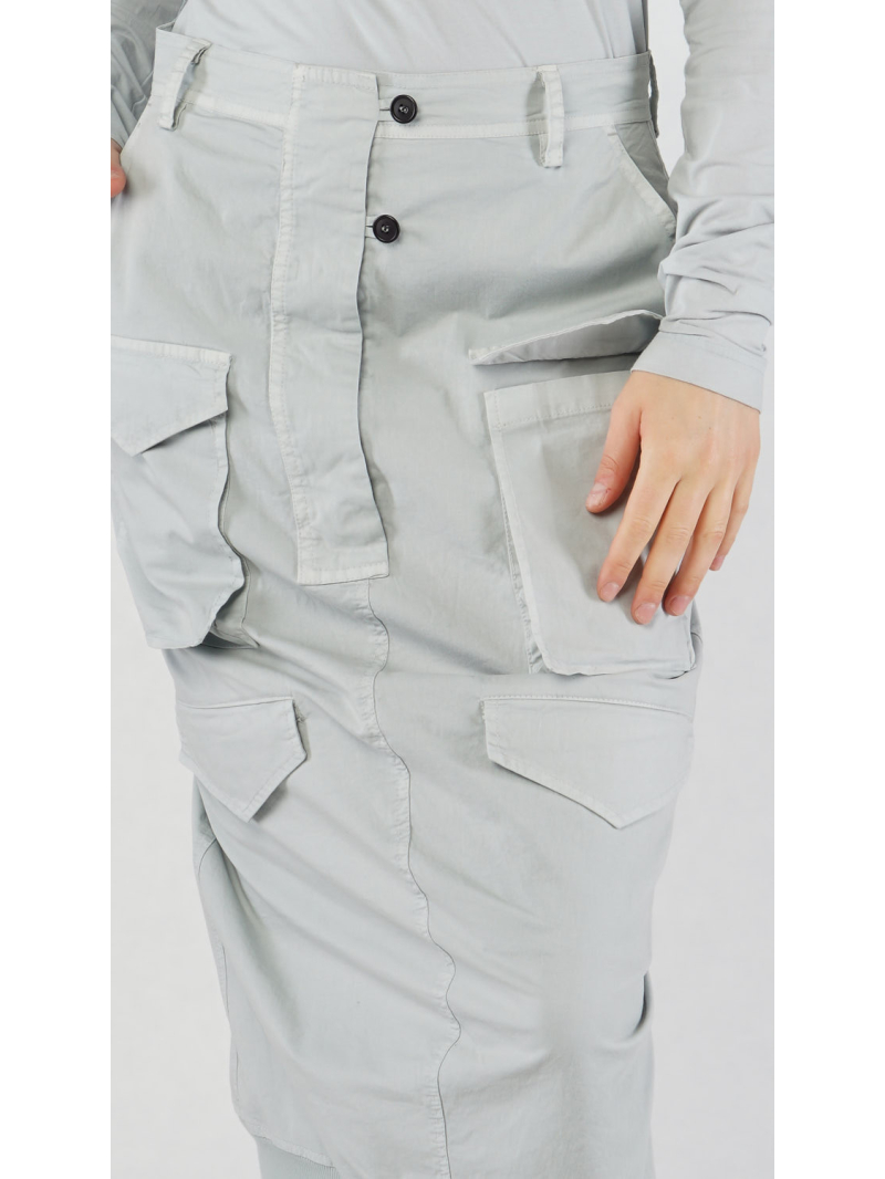 Rundholz Black Label - Bananenförmige Baumwollstretch Rock - 2253200306