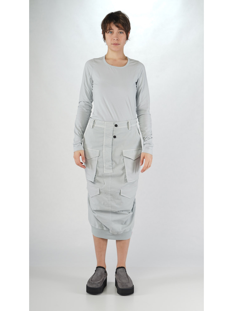 Rundholz Black Label - Bananenförmige Baumwollstretch Rock - 2253200306