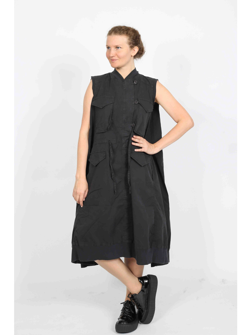 Rundholz Black Label - Elegantes ausgestelltes Kleid mit Stehkragen - 2253200903