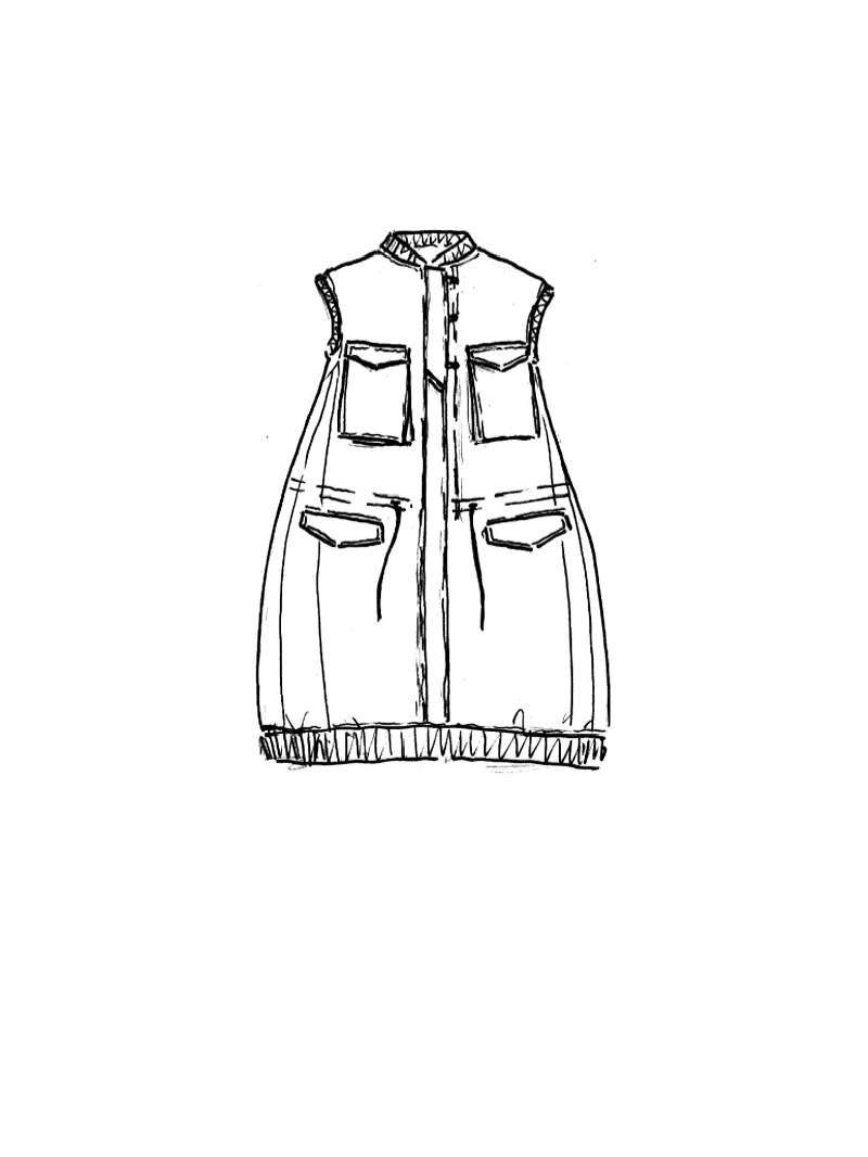 Rundholz Black Label - Elegantes ausgestelltes Kleid mit Stehkragen - 2253200903