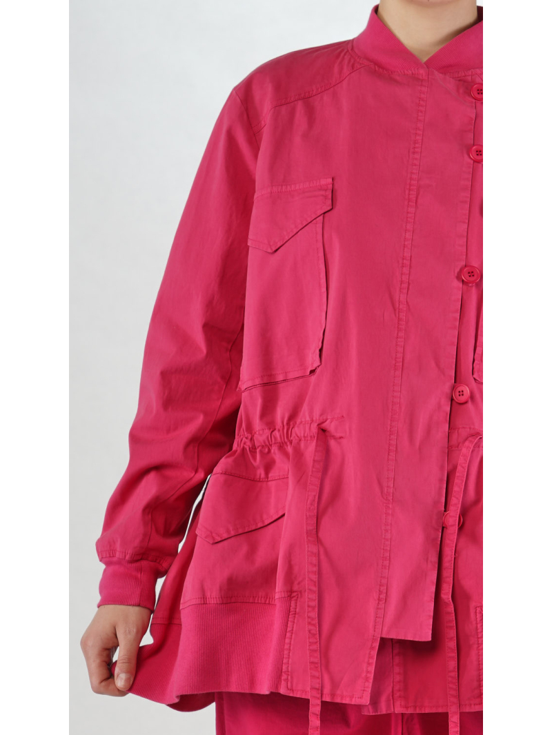 Rundholz Black Label - Trendige Ausgestellte Jacke aus Baumwolle mit Raffungen - 2253201101