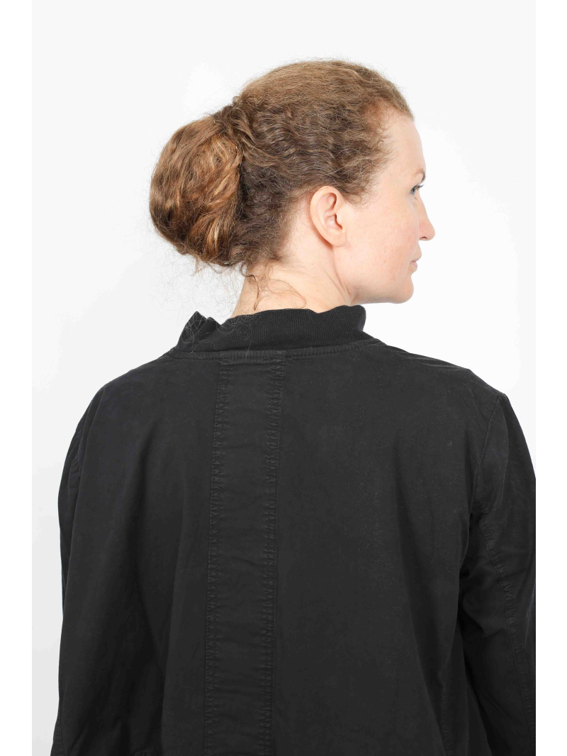 Rundholz Black Label - Trendige Ausgestellte Jacke aus Baumwolle mit Raffungen - 2253201101