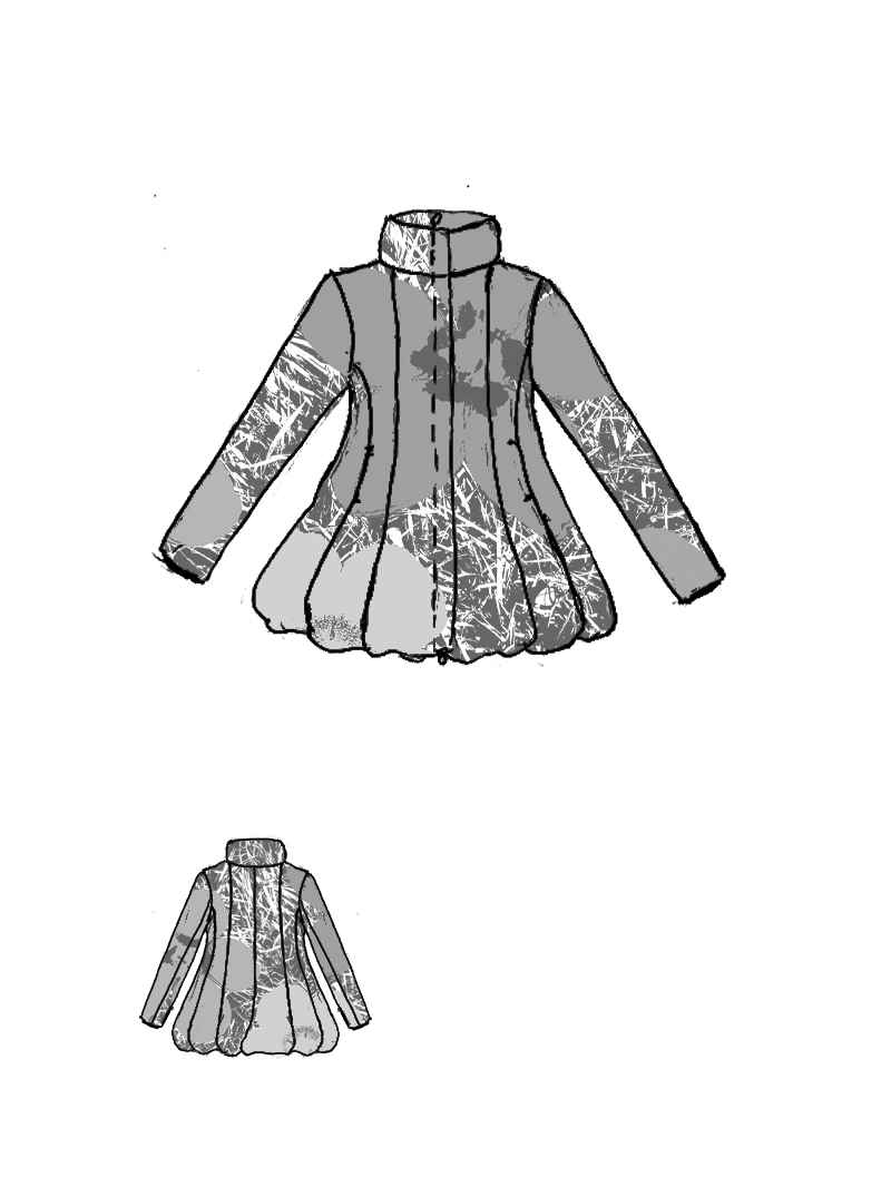 Rundholz Black Label - Ausgestellte Daunen Jacke - 2253211104