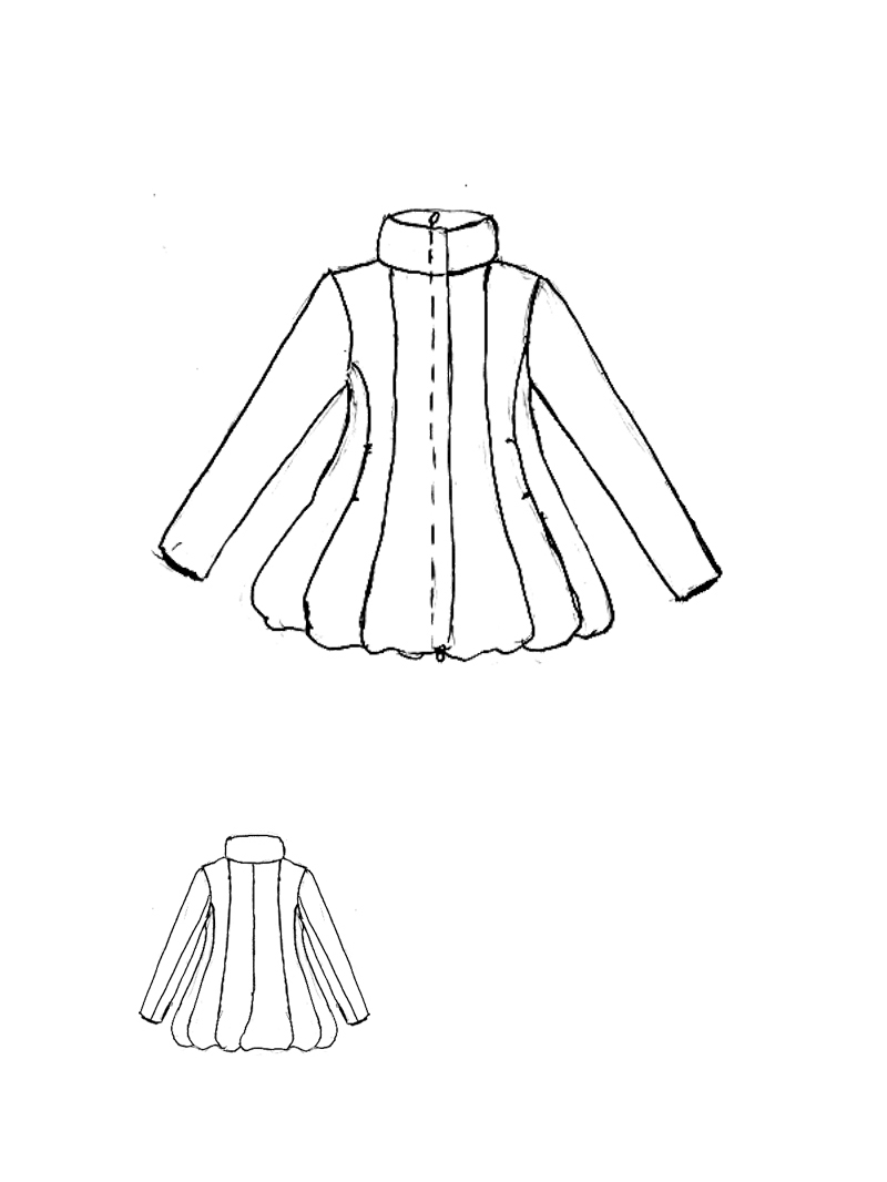 Rundholz Black Label - Ausgestellte Daunen Jacke - 2253211124