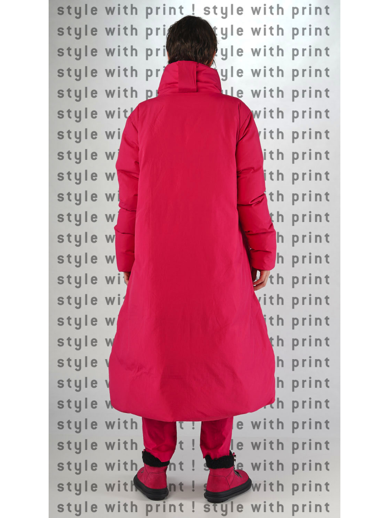 Rundholz Black Label - Ausgestellter Daunen Mantel mit Allover Druck - 2253211211