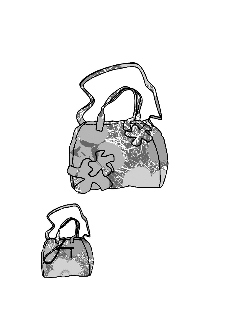 Rundholz Black Label - Shopper mit Allover Druck - 2253212507