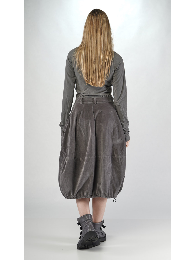 Rundholz Black Label - Black Label Ballonrock aus Baumwolle mit Detailkräuselung - 2253230306