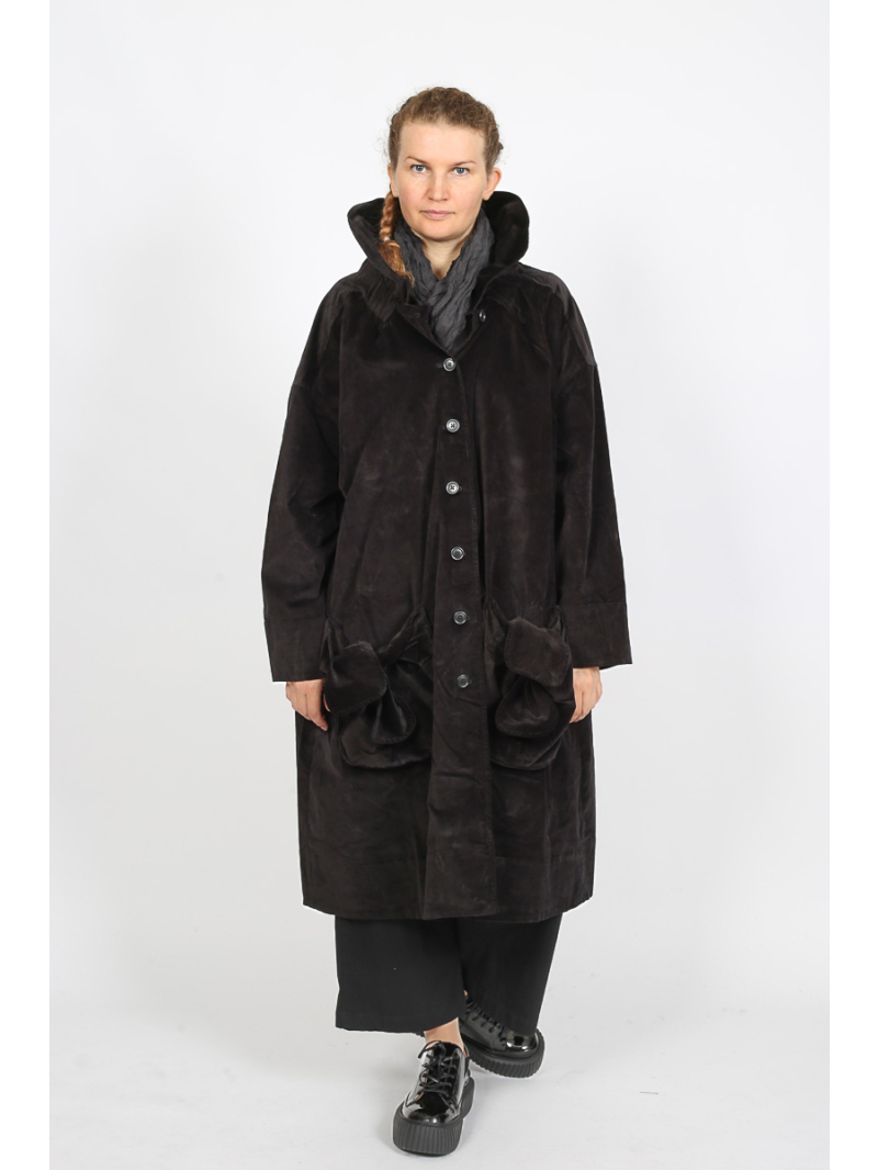 Rundholz Black Label - Oversize Baumwoll-Mantel mit Abgestepptem Design - 2253231203