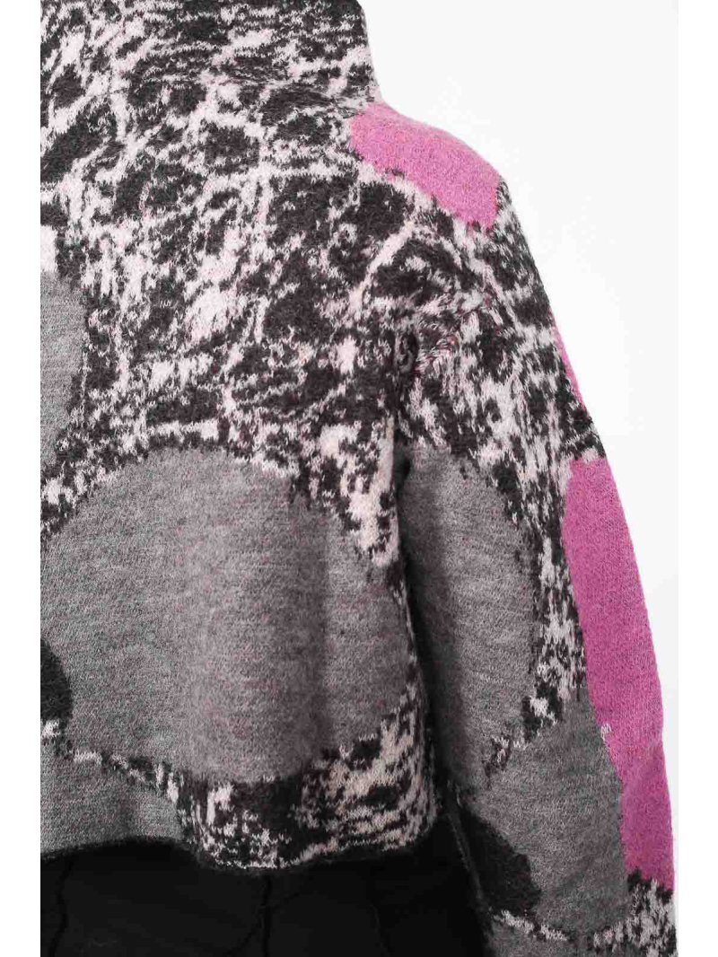 Rundholz Black Label - Asymmetrische Strickjacke aus 100% Wolle in Gerade Form - 2253247101